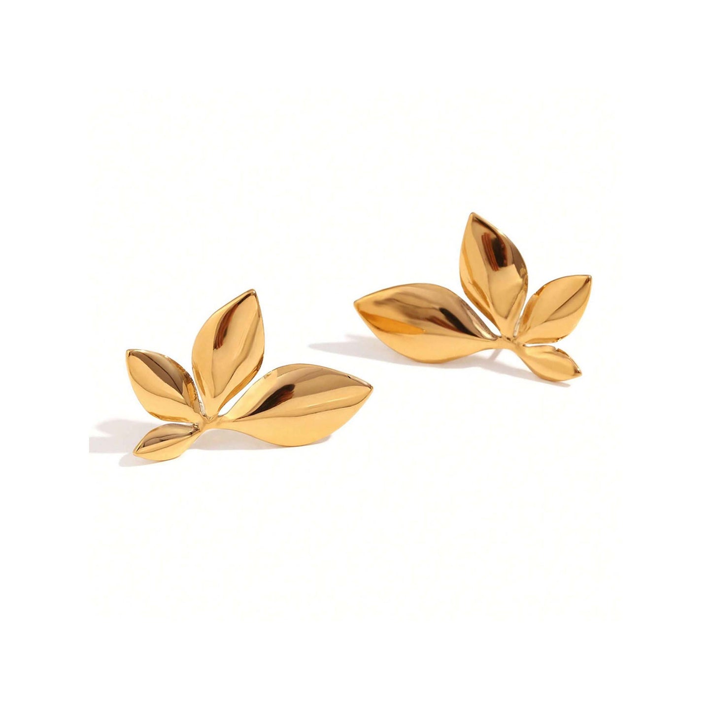 1 Pair High-End Lustrous Floral Leaf Earrings – Euro-American Niche Minimalist Chic Style, Perfect Jewelry for Parties, Anniversaries, Christmas & Halloween, Ideal Gift for Girlfriend, Best Friend & Family