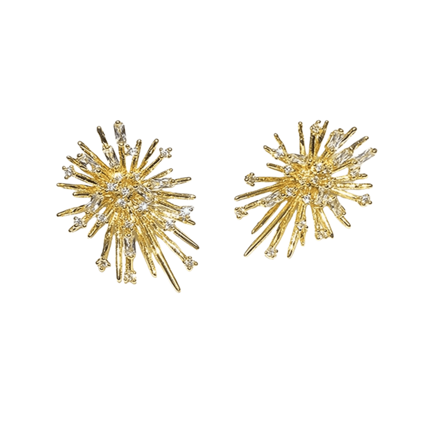 1 Pair Premium Luxury CZ Fireworks Stud Earrings – Sparkling Starry Night Inspired Design, Exquisite Craftsmanship & Timeless Classic Appeal, Versatile Jewelry Perfect for Daily Wear & Special Occasions