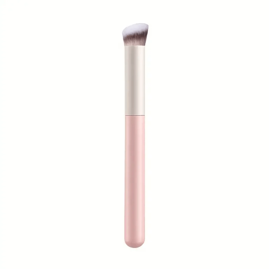 Must-Have Angled Flat Top Kabuki Brush – Professional Small Concealer & Nose Contour Brush, Versatile for Buffing, Blending, Shaping with Powder, Liquid and Cream Cosmetics