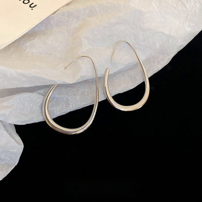 1 Pair Pure Copper Plated Hypoallergenic Water Drop Earrings – Fade-Resistant, Comfortable & Versatile Design, Elegant Minimalist Jewelry Perfect for Daily Wear, Parties & Valentine's Day Gifts