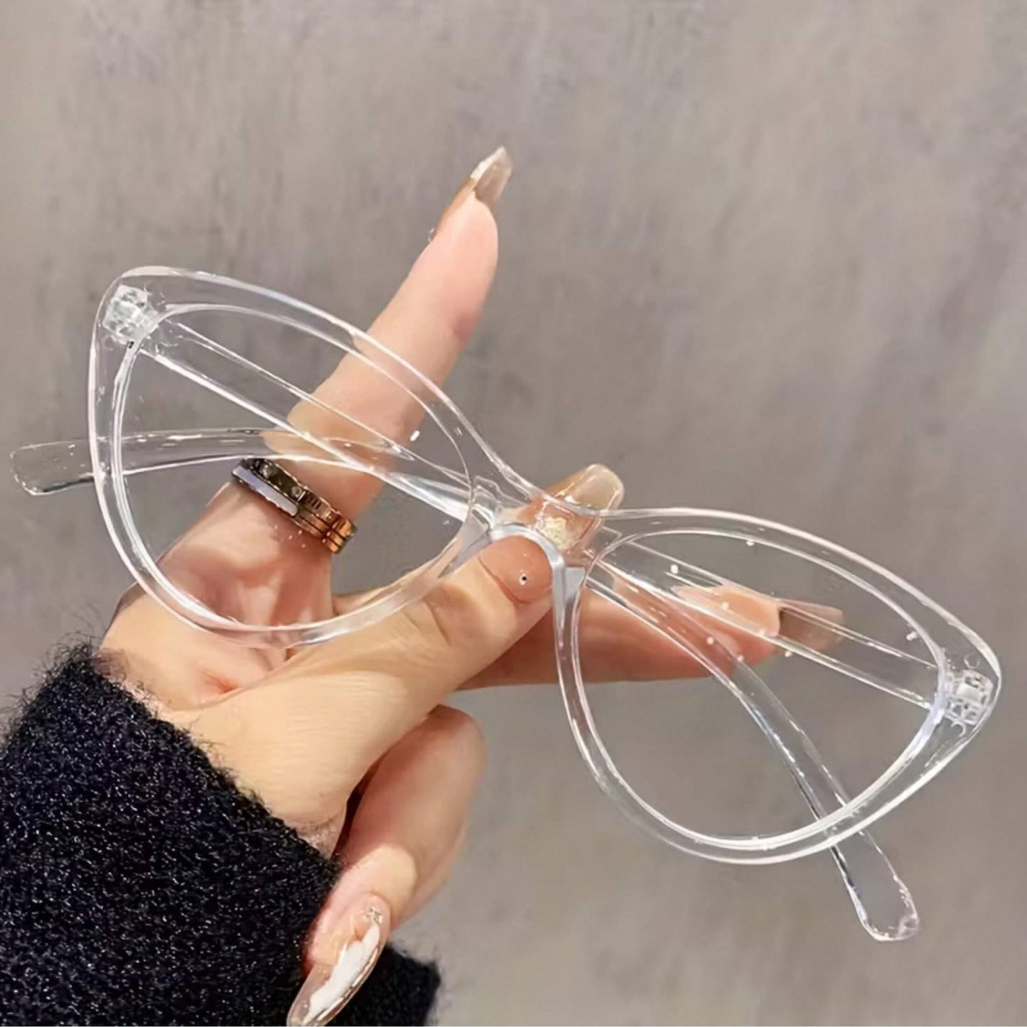 1 Pair Unisex White Cat Eye Frame Anti-Fatigue Digital Eye Glasses – High-Definition Light Clarity, Perfect for Long Daily Screen Sessions & Digital Eye Care