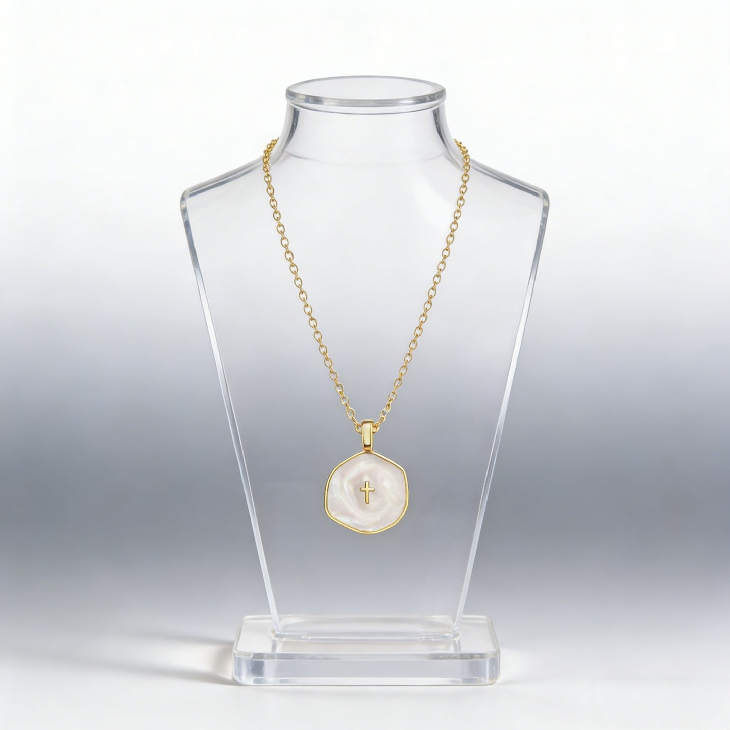 Stylish Hypoallergenic Christian Cross Necklace – Bohemian Design & Irregular Enamel Decoration, Ideal for Everyday Wear