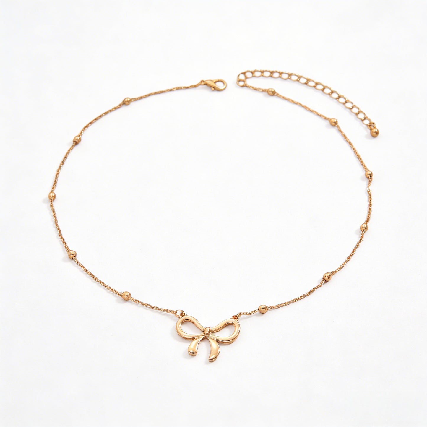 1 Piece Trendy Bow Pendant Clavicle Chain – Women’s Dainty Elegant Jewelry, Suitable for Commutes & Dates, Excellent Holiday Gift for Family and Friends