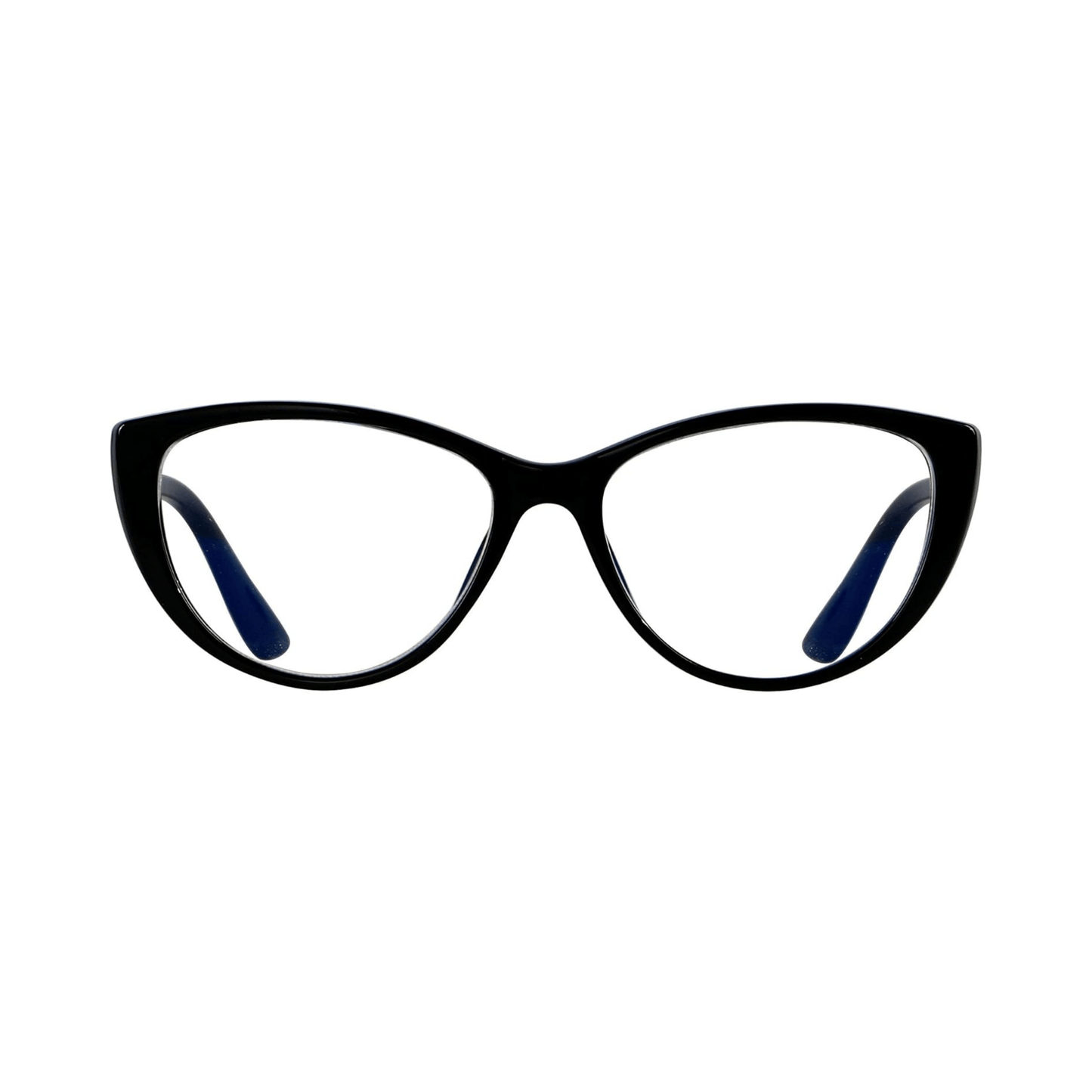 1 Pair Unisex Anti-Fatigue Cat Eye Glasses – Sleek Black Frame with Blue Light Blocking Technology, High-Definition Light Transmission, Ideal for Extended Computer, Phone & TV Viewing