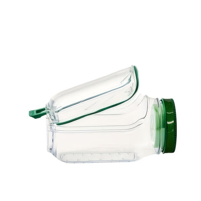 Side Opening Leak-Proof Salad Jar with Independent Sealed Sauce Cup, Stackable Food Container Safe for Microwave, Dishwasher and Refrigerator, Perfect for Daily Meal Prep, Office Lunches and Travel