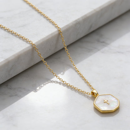 Stylish Hypoallergenic Christian Cross Necklace – Bohemian Design & Irregular Enamel Decoration, Ideal for Everyday Wear