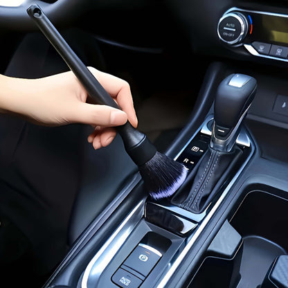 1 PC Car Interior Detailing Brush – Black Soft Bristle Dusting Tool for Auto Dash, Seats & Interior Crevice Cleaning