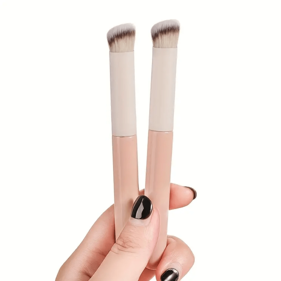Must-Have Angled Flat Top Kabuki Brush – Professional Small Concealer & Nose Contour Brush, Versatile for Buffing, Blending, Shaping with Powder, Liquid and Cream Cosmetics