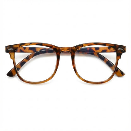 1 Pair Versatile Retro 90s Leopard Print Unisex Artistic Flat Lens Glasses – Timeless Nineties Vibe, Ideal for Daily Commuting, Reading, Gaming, TV Sessions & Stylish Women’s Fashion Accessory