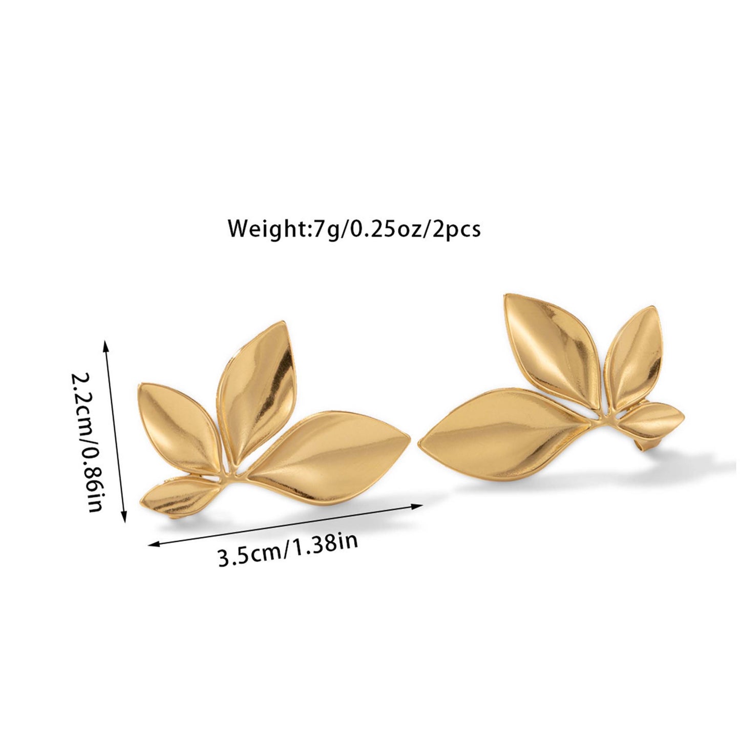 1 Pair High-End Lustrous Floral Leaf Earrings – Euro-American Niche Minimalist Chic Style, Perfect Jewelry for Parties, Anniversaries, Christmas & Halloween, Ideal Gift for Girlfriend, Best Friend & Family