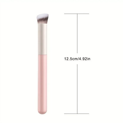 Must-Have Angled Flat Top Kabuki Brush – Professional Small Concealer & Nose Contour Brush, Versatile for Buffing, Blending, Shaping with Powder, Liquid and Cream Cosmetics