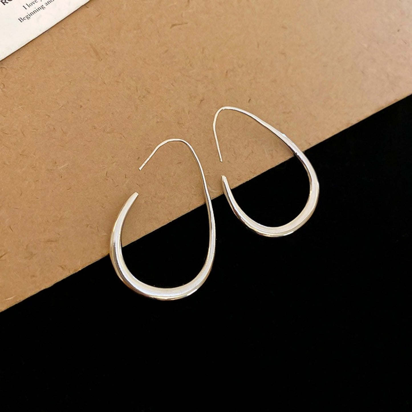 1 Pair Pure Copper Plated Hypoallergenic Water Drop Earrings – Fade-Resistant, Comfortable & Versatile Design, Elegant Minimalist Jewelry Perfect for Daily Wear, Parties & Valentine's Day Gifts