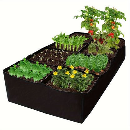 Thickened Breathable Woven Plant Grow Bags / Tool-Free Assembly Raised Garden Beds, specially designed for vegetables, flowers and herbs. Featuring water-permeable and air-permeable properties to boost healthy root growth, they are portable and folda
