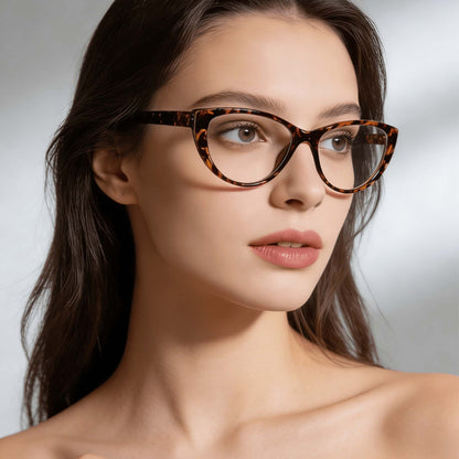 1 Pair Leopard Print Unisex Cat Eye Glasses – Anti-Fatigue Eye Protection with High-Definition Light Transmission, Ideal Eyewear for Extended Computer, Phone & TV Viewing Sessions