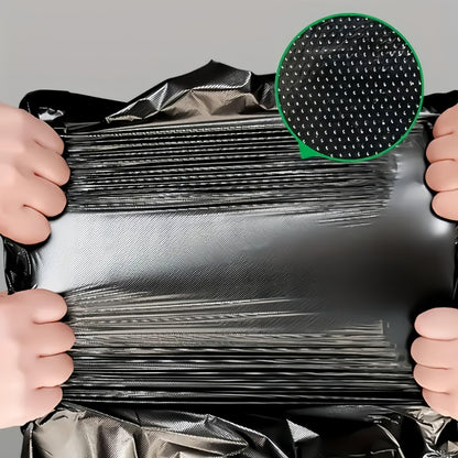 25-Piece Heavy-Duty Black Garbage Bags – Leak-Proof & Ultra-Durable Trash Bags, Convenient Waste Disposal Solution Perfect for Indoor Home, Office, Kitchen & Outdoor Use